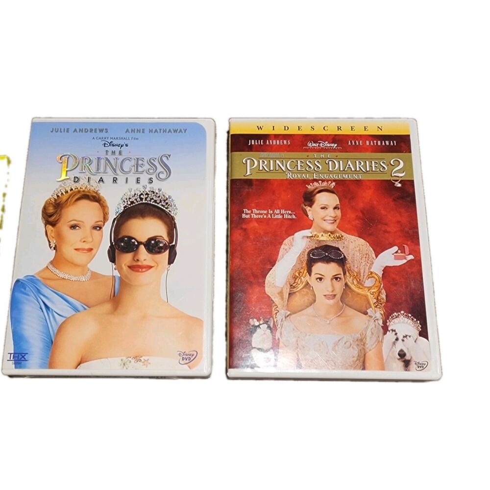 The Princess Diaries 1 & 2 Royal Engagement DVD Widescreen 2Pc Set Family Movies